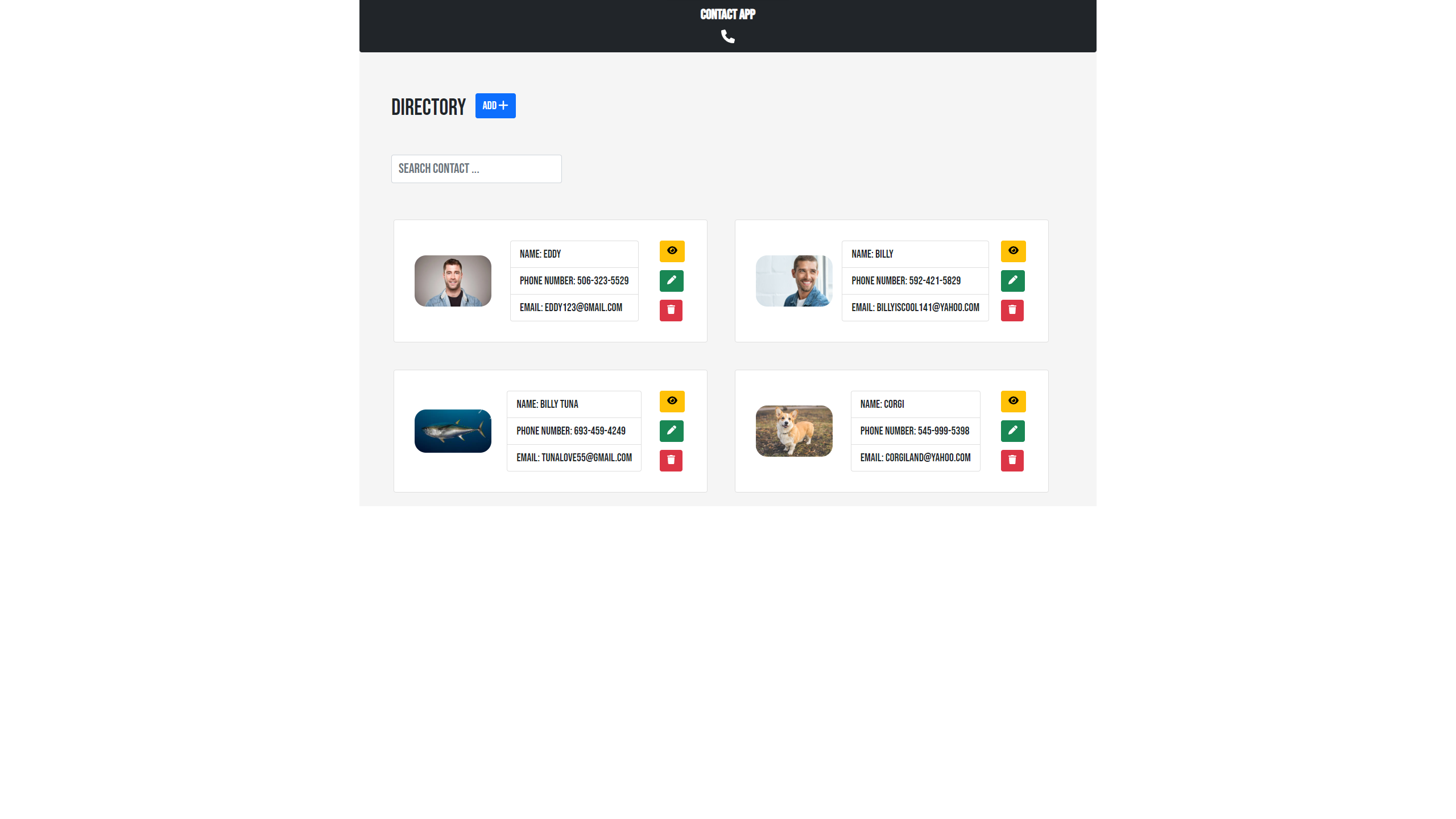 Contact Manager
